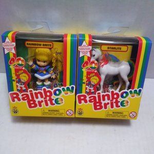 2 Rainbow Brite Figures, Rainbow Brite & Starlite----MIB's